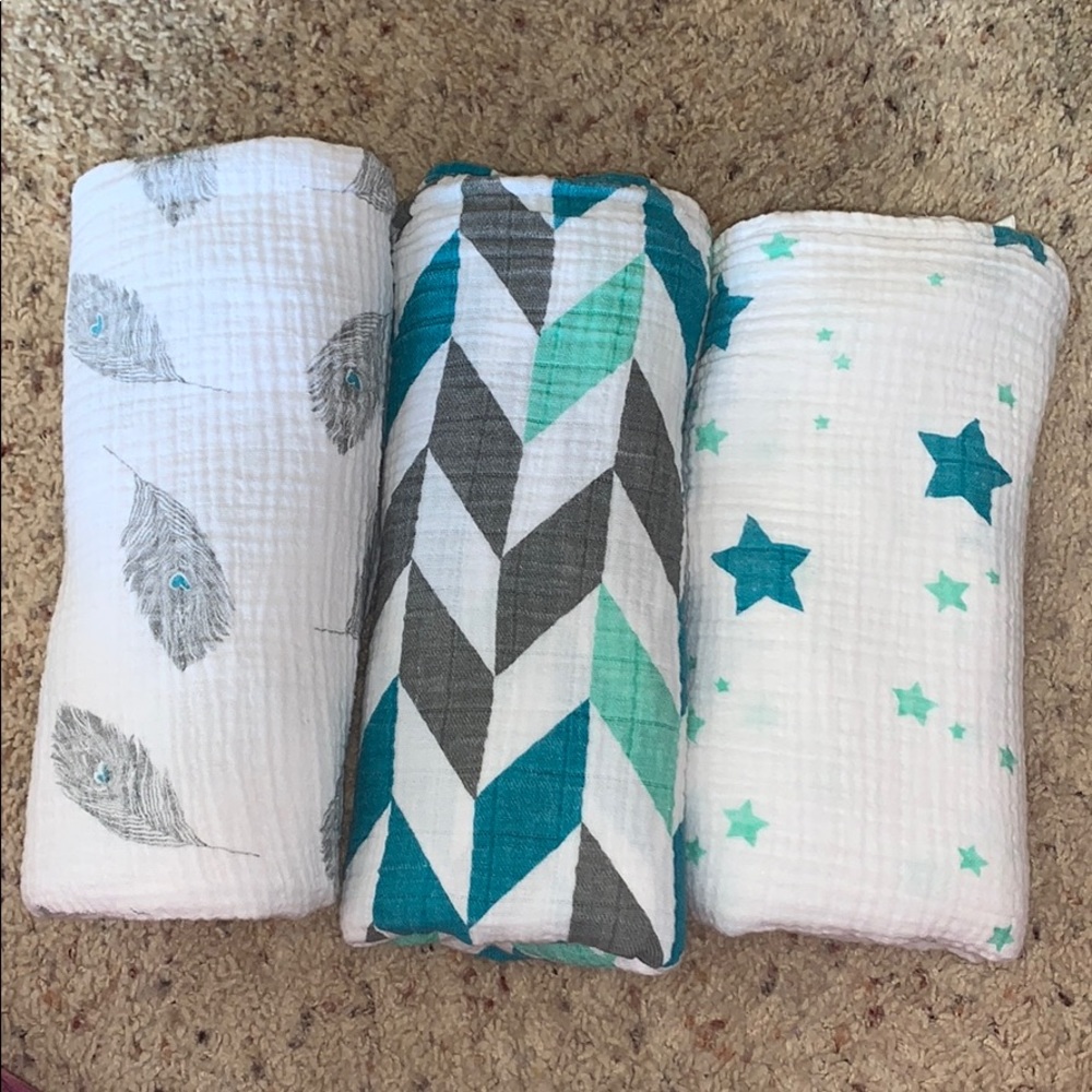 💙💕Muslin swaddle cotton baby blankets